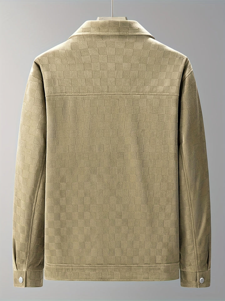 CALDERO — Checkered Suede Jacket