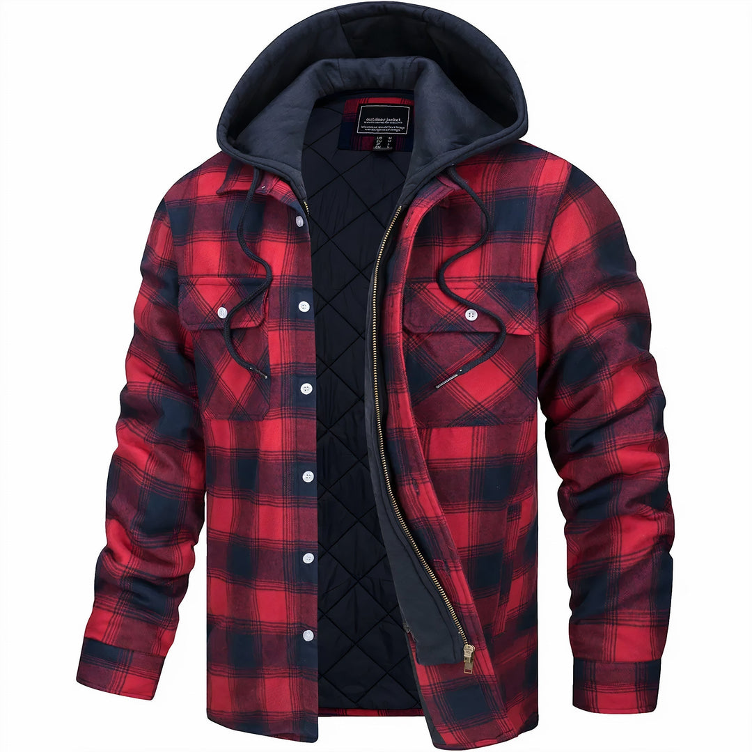 Cooper – Quilted Check Jacket with Hood