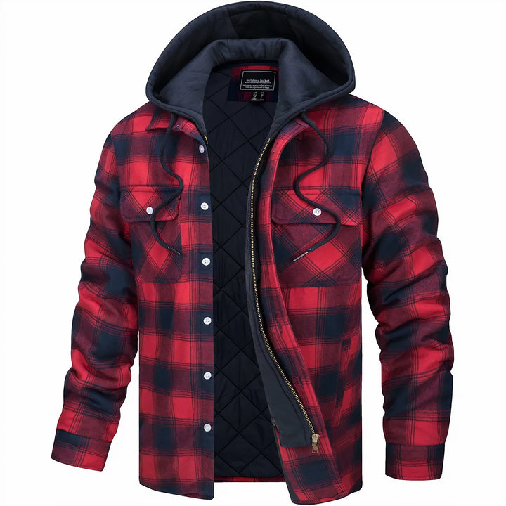 Cooper – Quilted Check Jacket with Hood